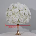 FC0028 White Roses flower centerpieces for wedding decoration - Image 12