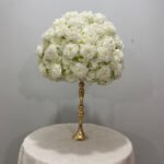 FC0028 White Roses flower centerpieces for wedding decoration - Image 2