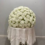 FC0028 White Roses flower centerpieces for wedding decoration - Image 5
