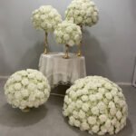 FC0028 White Roses flower centerpieces for wedding decoration - Image 7