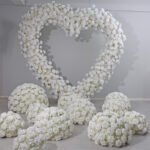 FC0028 White Roses flower centerpieces for wedding decoration - Image 8