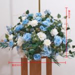 FC0029 Roses with leaves flower centerpieces for wedding decoration - Image 4