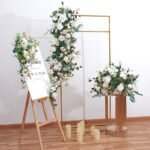 FC0029 Roses with leaves flower centerpieces for wedding decoration