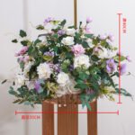 FC0029 Roses with leaves flower centerpieces for wedding decoration - Image 3