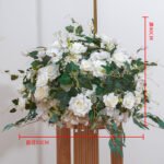 FC0029 Roses with leaves flower centerpieces for wedding decoration - Image 2