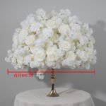 FC0031 White Roses flower centerpieces for wedding decoration - Image 15