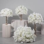 FC0031 White Roses flower centerpieces for wedding decoration - Image 8