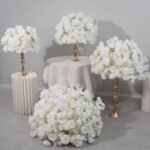 FC0031 White Roses flower centerpieces for wedding decoration