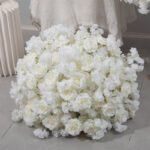 FC0031 White Roses flower centerpieces for wedding decoration - Image 2