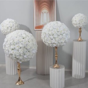 FC0036 White roses flower centerpieces for wedding decoration