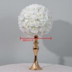 FC0036 White roses flower centerpieces for wedding decoration - Image 2