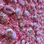 FW005 pink peonies flower wall backdrop 8x8ft cloth fabric backup - Image 2