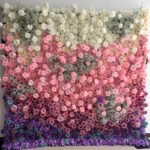 FW007 ombre purple gyp flower wall backdrop 8x8ft cloth fabric backup