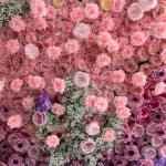 FW007 ombre purple gyp flower wall backdrop 8x8ft cloth fabric backup - Image 3