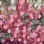 FW007 ombre purple gyp flower wall backdrop 8x8ft cloth fabric backup - Image 2