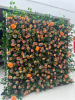 FW016 Colorful roses with leaves flower wall backdrop 8x8ft cloth fabric backup - Image 4
