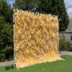 FW026 Yellow plants flower wall backdrop 8x8ft cloth fabric backup - Image 4