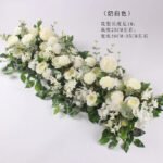 TR0001 rose with leaves table runner for wedding decoration - Image 12