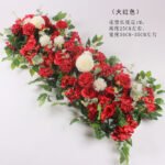 TR0001 rose with leaves table runner for wedding decoration - Image 7