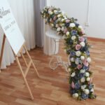 TR0002 Roses peonies table runner for wedding decoration - Image 4