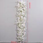 TR0003 Rose delphinium table runner for wedding decoration - Image 11
