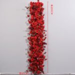 TR0003 Rose delphinium table runner for wedding decoration - Image 12