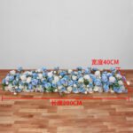 TR0005 Rose with leaves table runner for wedding decoration - Image 12