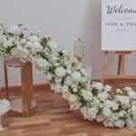 TR0005 Rose with leaves table runner for wedding decoration - Image 3