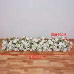 TR0005 Rose with leaves table runner for wedding decoration - Image 9