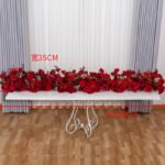 TR0013 Roses hydrangea table runner for wedding decoration - Image 10