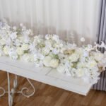 TR0013 Roses hydrangea table runner for wedding decoration - Image 2