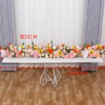TR0013 Roses hydrangea table runner for wedding decoration - Image 9