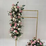 TR0017 Roses with leaves table runner for wedding decoration - Image 4