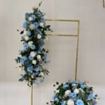TR0017 Roses with leaves table runner for wedding decoration - Image 6