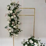 TR0017 Roses with leaves table runner for wedding decoration - Image 2