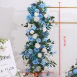 TR0017 Roses with leaves table runner for wedding decoration - Image 8
