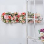 TR0023 Colorful roses table runner for wedding decoration - Image 2