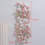 TR0040 White and red roses table runner for wedding decoration - Image 6
