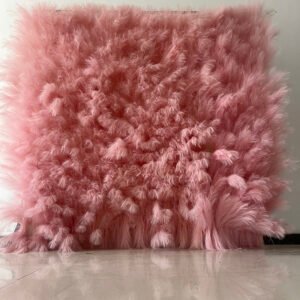 FW079 Rose pink pampas flower wall backdrop 8x8ft cloth fabric backup