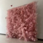 FW079 Rose pink pampas flower wall backdrop 8x8ft cloth fabric backup - Image 6