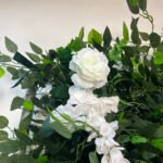 FW033 Plants with roses flower wall backdrop 8x8ft cloth fabric backup - Image 2