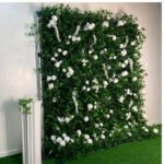 FW033 Plants with roses flower wall backdrop 8x8ft cloth fabric backup - Image 4
