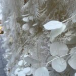 FW036 White plants pampas flower wall backdrop 8x8ft cloth fabric backup - Image 3