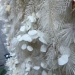 FW036 White plants pampas flower wall backdrop 8x8ft cloth fabric backup - Image 2