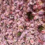 FW040 Pink flowers flower wall backdrop 8x8ft cloth fabric backup - Image 3