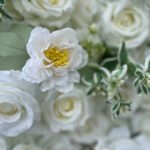 FW060 White rose flower wall backdrop 8x8ft cloth fabric backup - Image 3