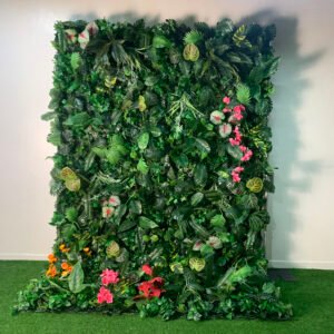 FW063 Plants with flower wall backdrop 4x8ft cloth fabric backup