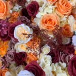 FW068 Autumn flower wall backdrop 8x8ft cloth fabric backup - Image 2