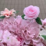 FW073 Pink roses flower wall backdrop 8x8ft cloth fabric backup - Image 5