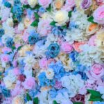 FW074 Colorful flower wall backdrop 8x8ft cloth fabric backup - Image 4